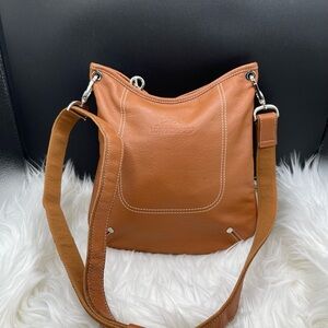 Longchamp Tan Leather Shoulder Bag